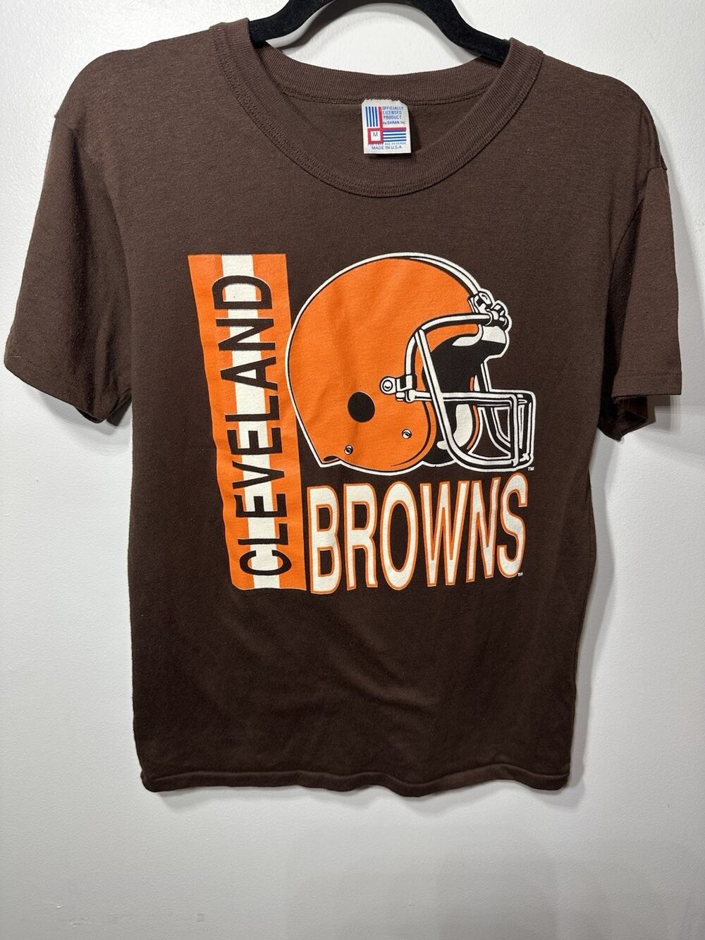 Cleveland Browns Helmet Logo T-shirt Size Medium**Runs Small** Vintage USA Made